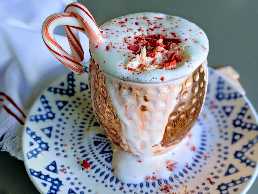 White Chocolate Peppermint Hot Chocolate