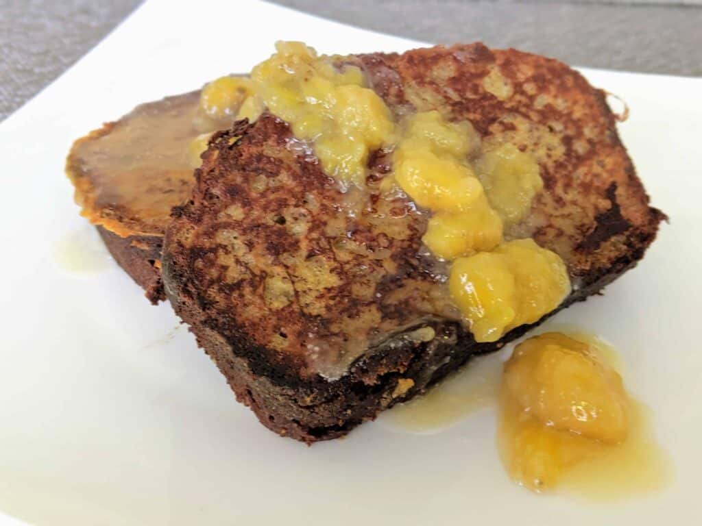 Banana Bread French Toast with Banana-Butter Syrup