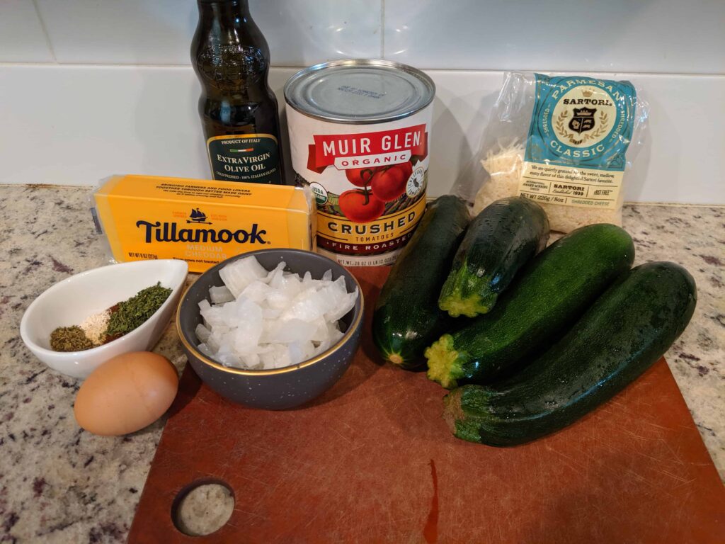 zucchini lasagna ingredients