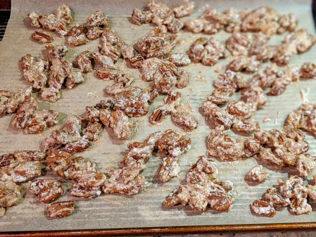 raw candied pecans