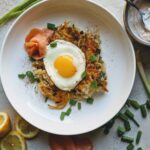 hashbrowns with a twist on a white plate