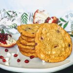 pomegranate and white chocolate chip cookies