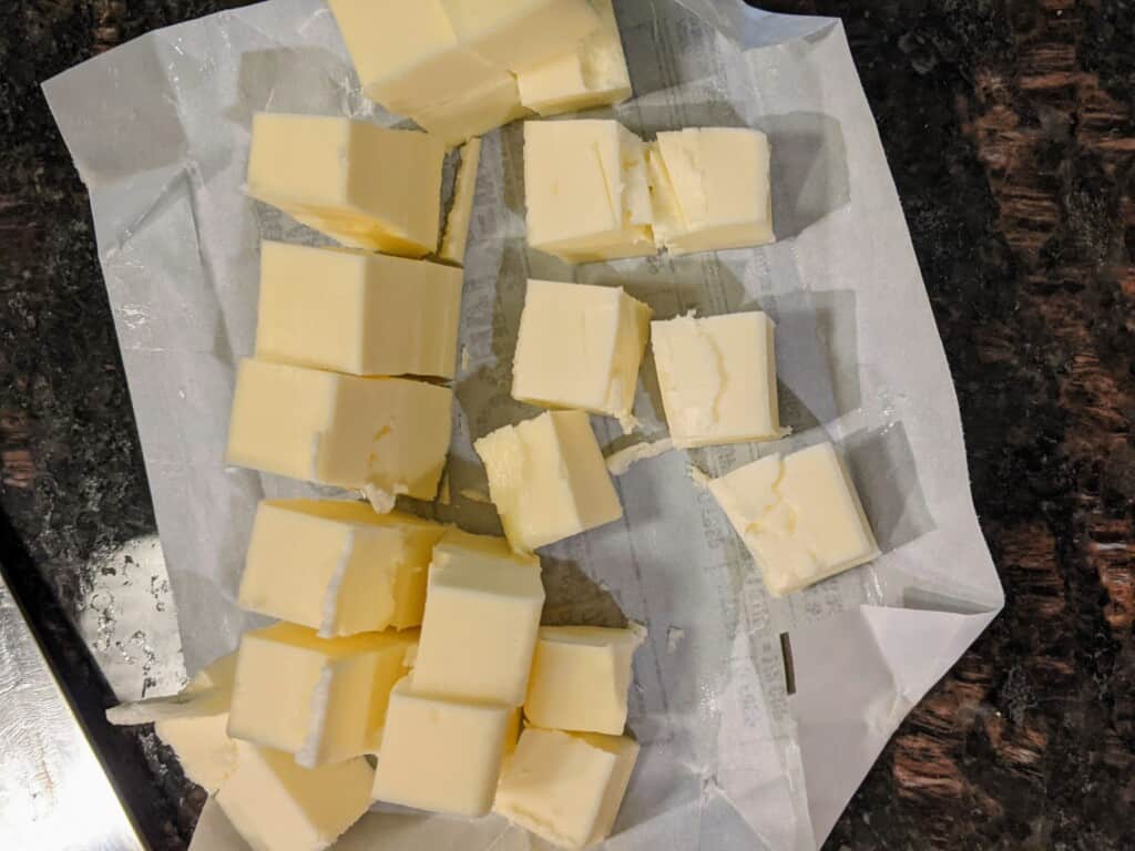 cubed butter